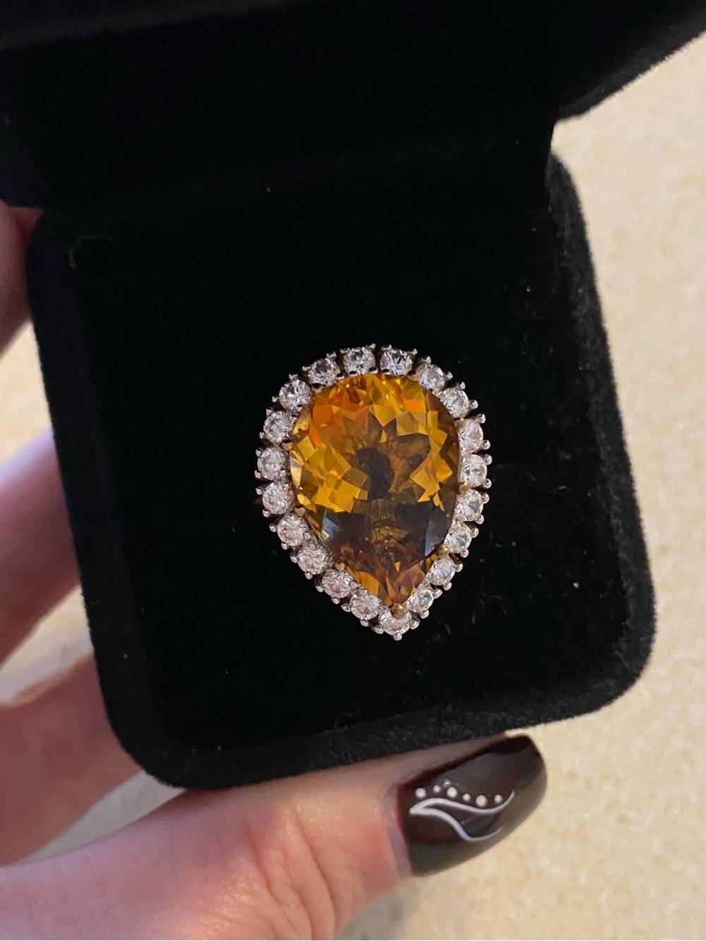 Vintage Genuine Citrine Ring 💛
